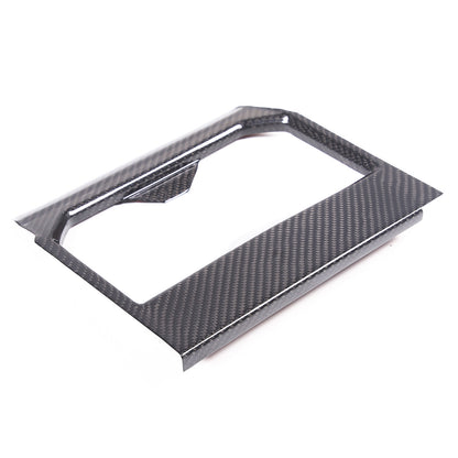 Real Carbon fiber Center Front Cup Holder Cover Trim Frame For Toyota Tundra 22+ 20