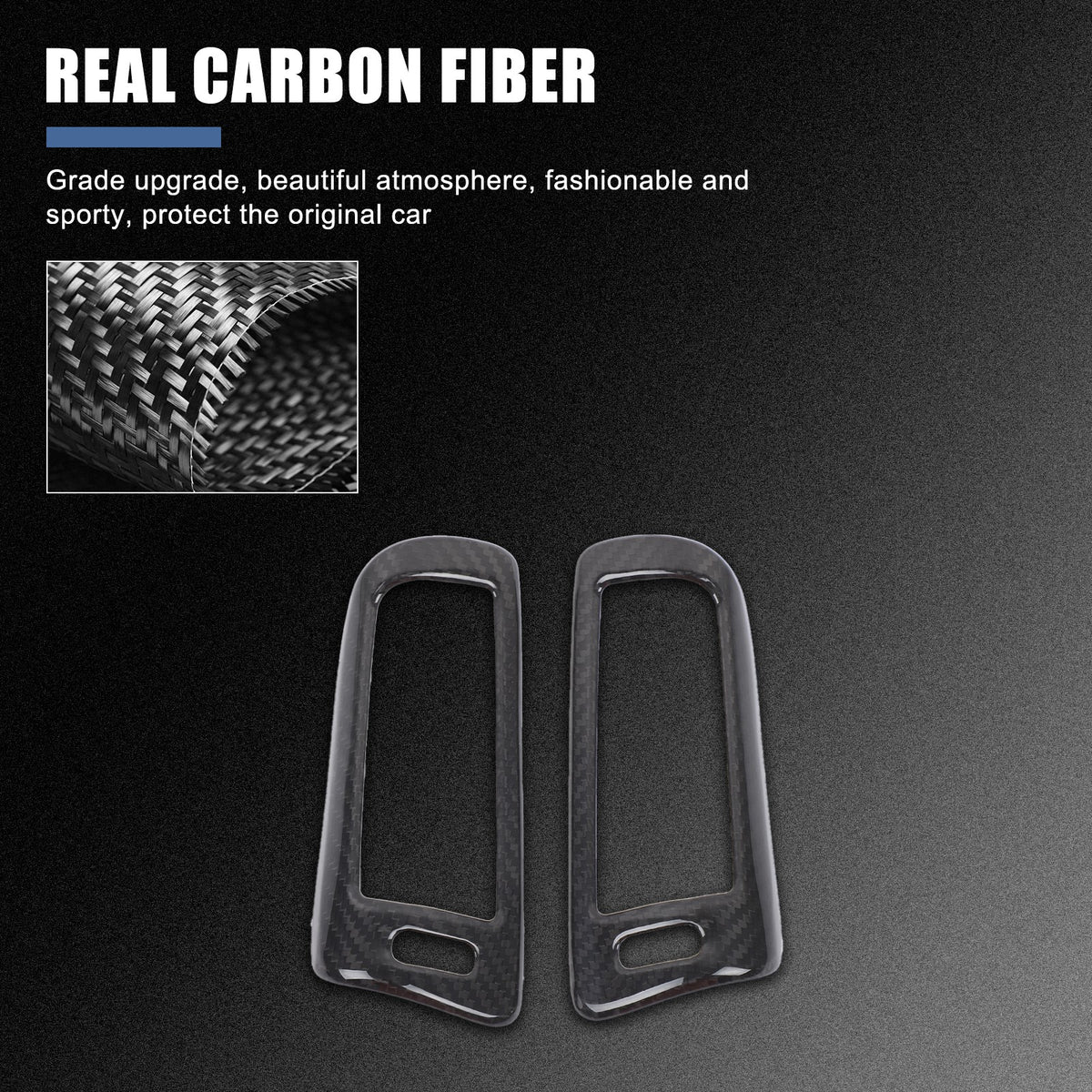Real Carbon Fiber B-Pillar Air Outlet Trim Cover For Benz G-Class W463 2019+ 18