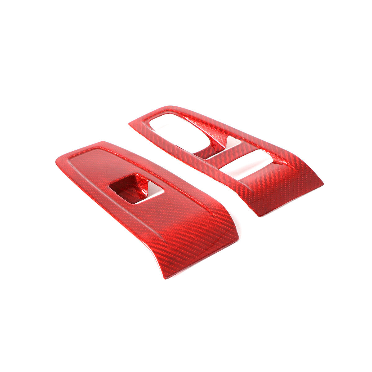 Red Real Carbon Fiber Interior Center Console Trim Set Kit For Subaru BRZ 22+ 80