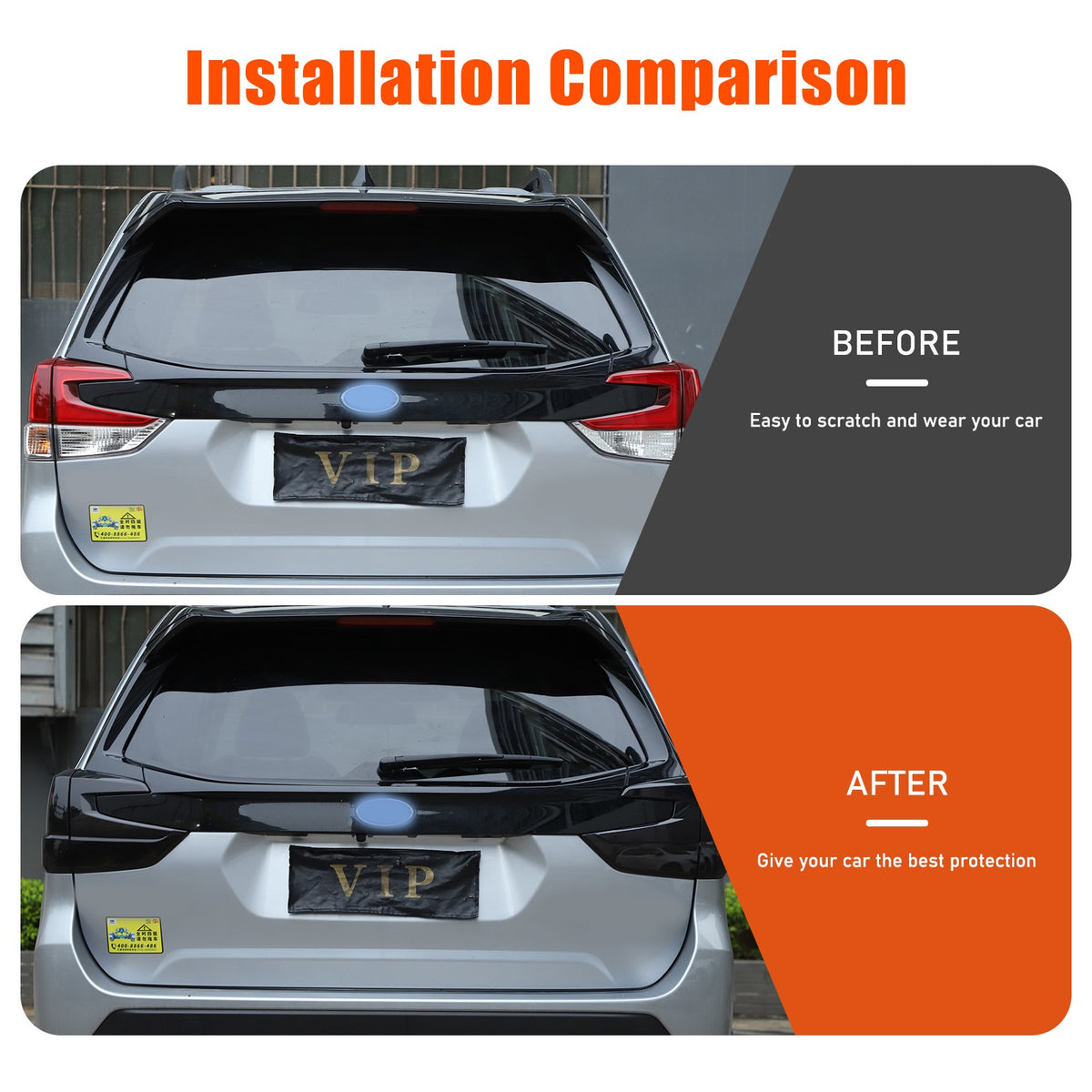 Transparent Gray ABS Tail Light Smoked Cover Trim For Subaru Forester SL 2019-24 21
