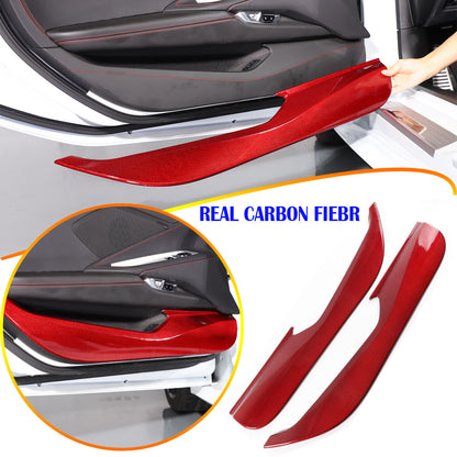 Red Real Carbon Fiber Full Interior Set Decor Trim Kit for Corvette C8 20-25 - Styles 26-30 40