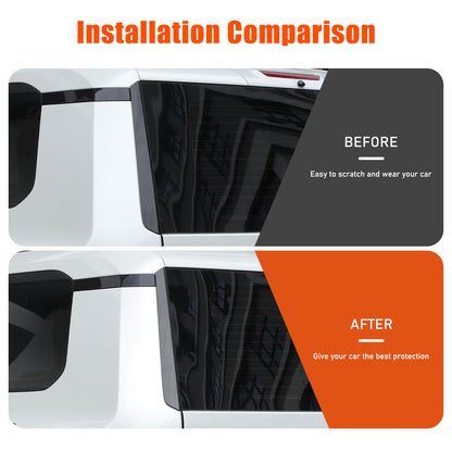 Carbon Tailgate Rear Window Side Trim For Toyota Land Cruiser Prado LC250 24+ US 6