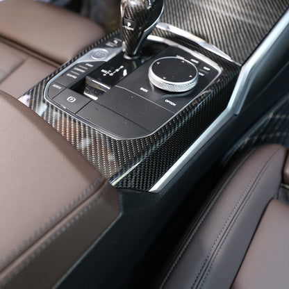 Real Carbon Fiber Center Console Gear Shift For 330i 430i G20 G21 G22 20-25 5