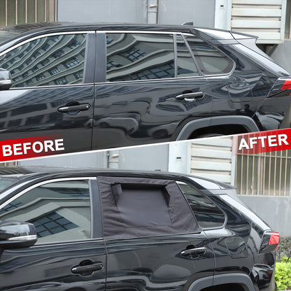 Rear Window Sun Shade Cover Deflectors For Toyota RAV4 2020-2024 21