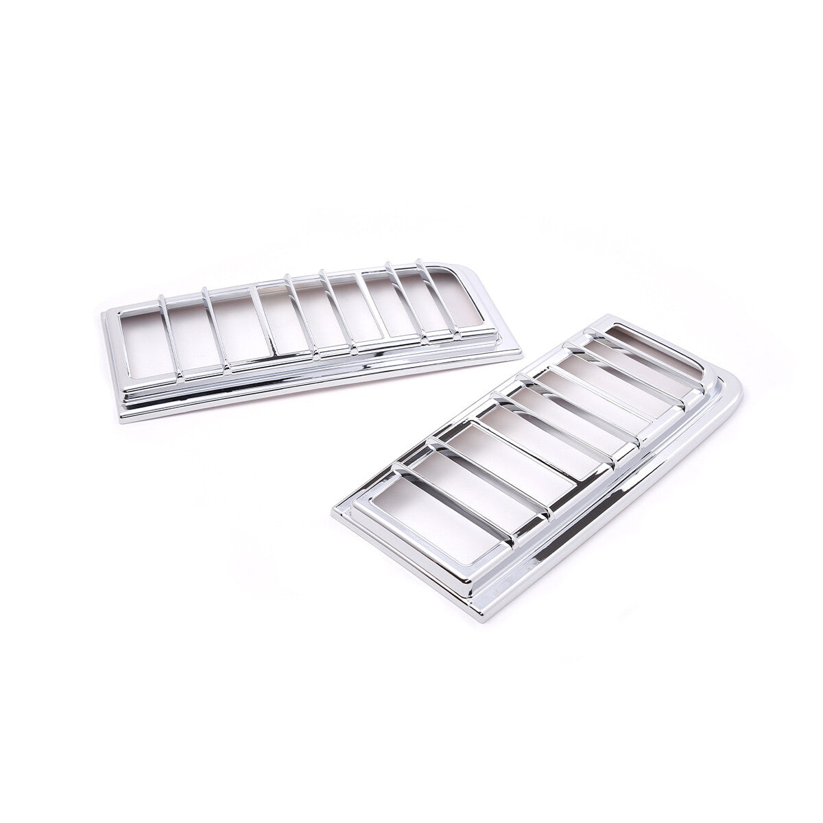 Silver Rear headlight Cover +Tail light vent cover Trim For Hummer H2 2003-2009 6