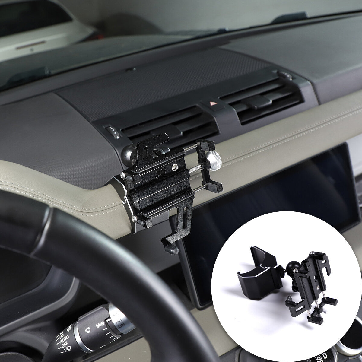 Car Driver Side Mobile Phone Holder For Land Rover Defender 90 20-22 10
