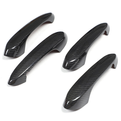 Real Carbon Fiber Outer Door Handle Protector Cover For BMW 5 Series 2022 12