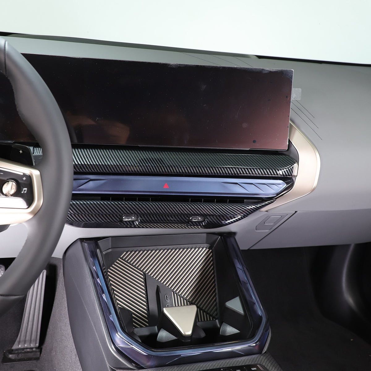 Carbon Fiber ABS Center Console Air Outlet Frame Trim For BMW X3 G45 2025+ 10