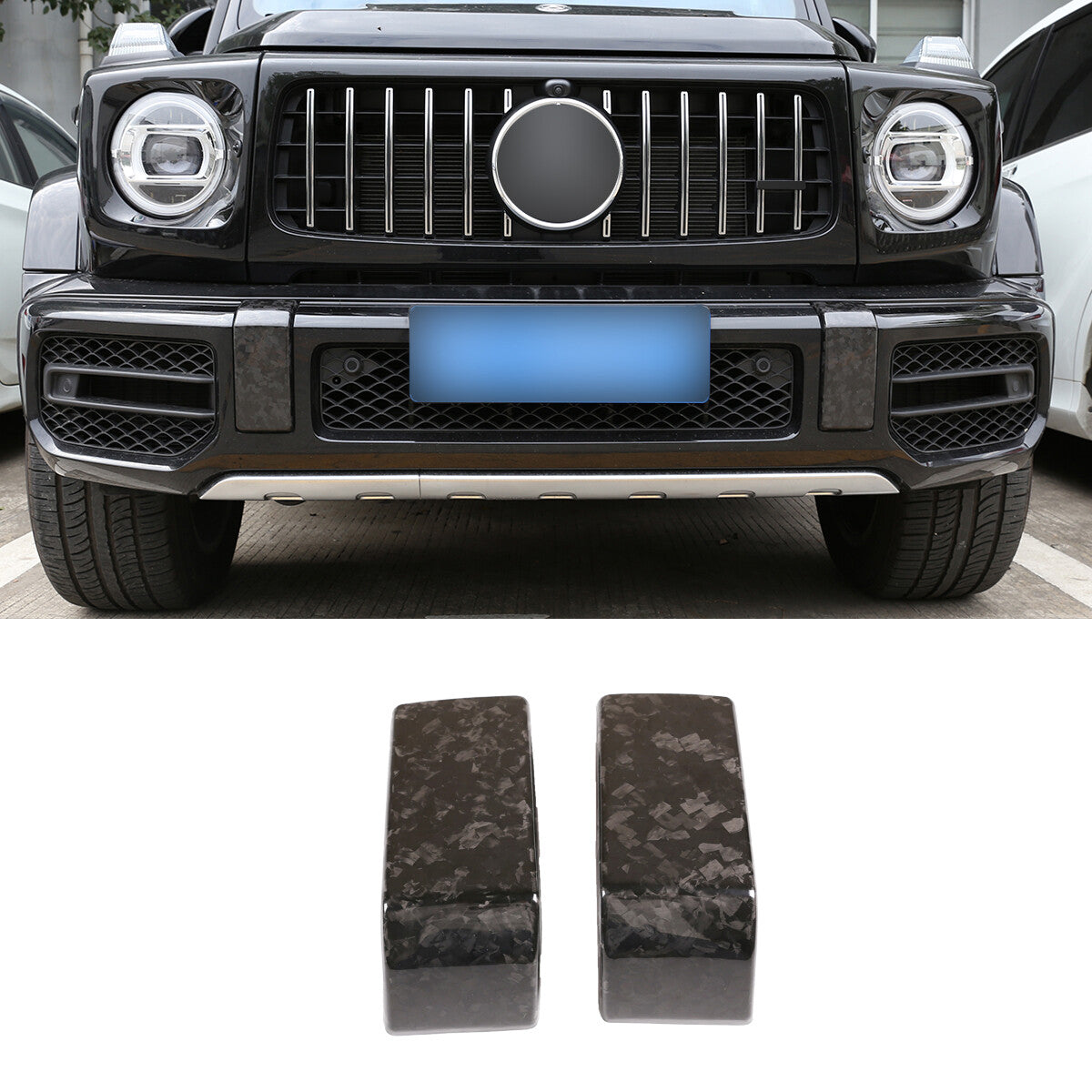 Real Carbon Fiber Front Bumper Cover Trim For Benz G Class W463 G63 2019-24 2