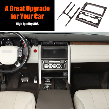 3pcs Wood Grain Center Console Trim Kit For Land Rover Discovery 5 L462 2017-20 15