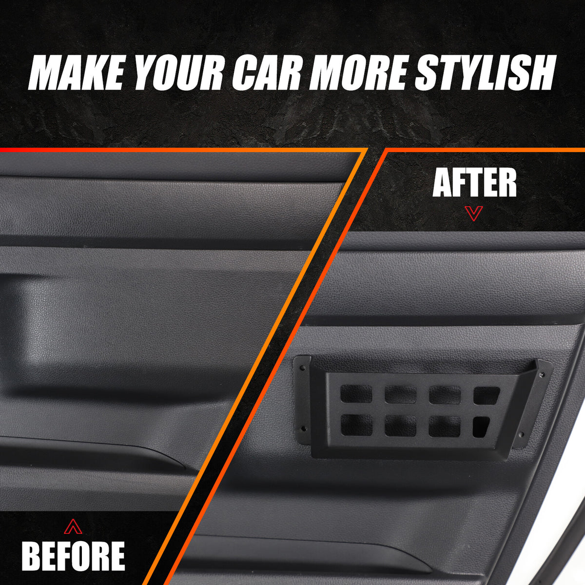 Black Car Door Storage Box Molle Panel Basket For Toyota Land Cruiser LC250 24+ 19