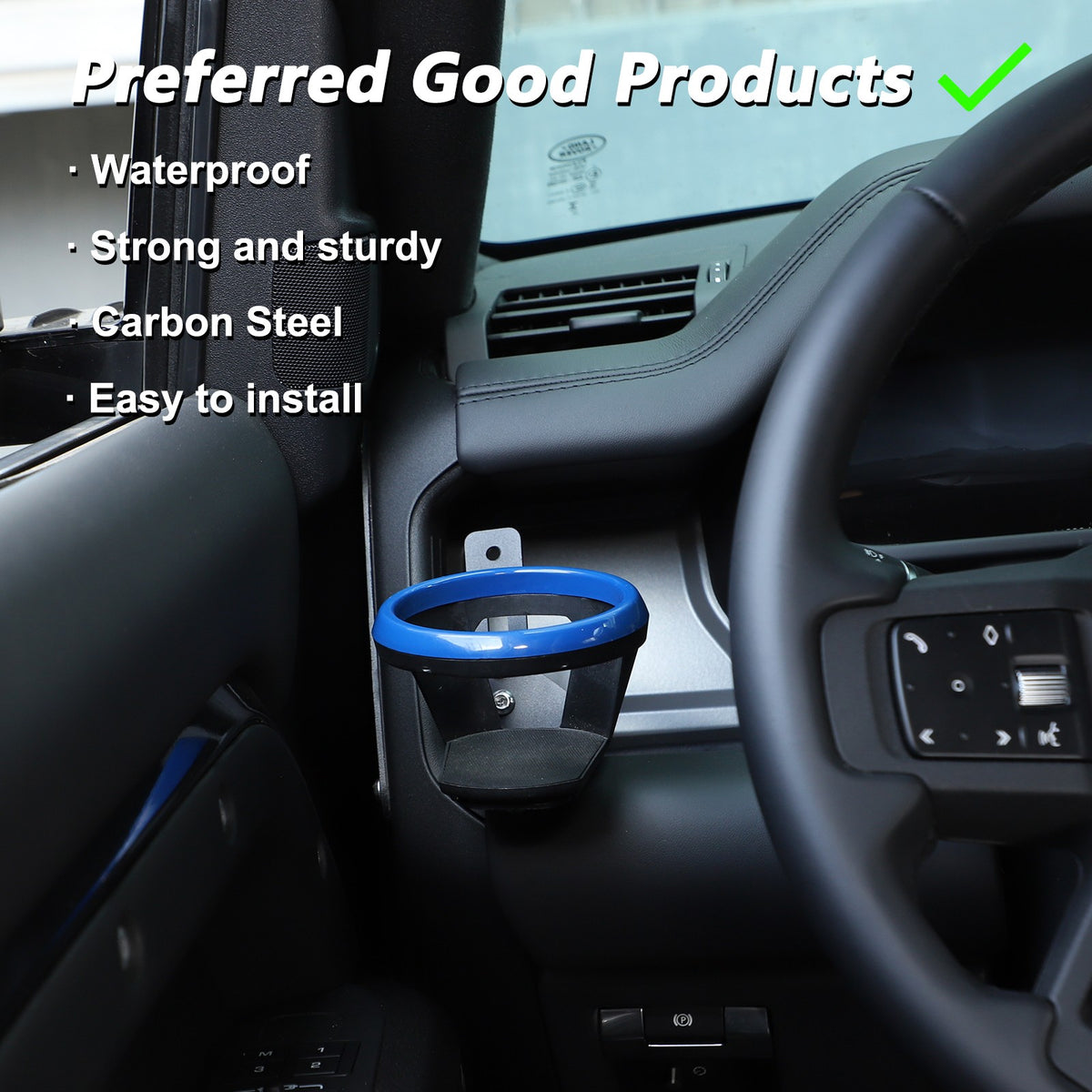 Blue Ring Driver Side Cup Holder Bracket For Land Rover Defender L663 2022 14