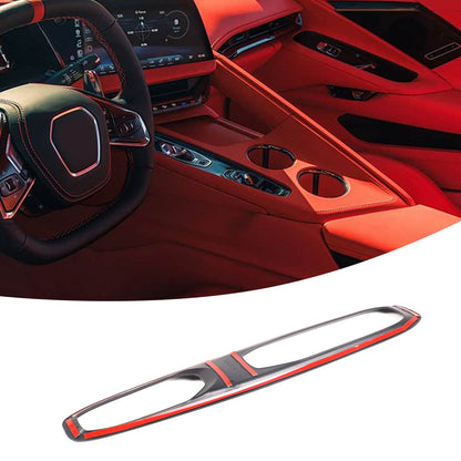 Glossy Piano Black ABS Center Gear Shift Indicator Trim For Corvette C8 2026+ US 18