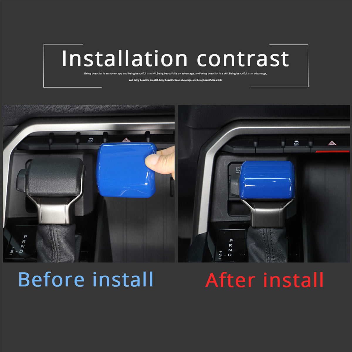 ABS Blue Car Center Panel Trim Interior Accessories For Toyota Tundra 2022-2026 - Variants 6-10 55