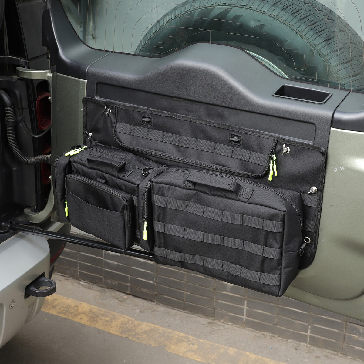 Cargo Rear Door Tailgate Trunk Storage Bag For Land Rover Defender L663 2020+ 12
