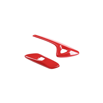 Red Interior Window Lift Door Handle Cover Trim Kit For Corvette C7 14-19 6