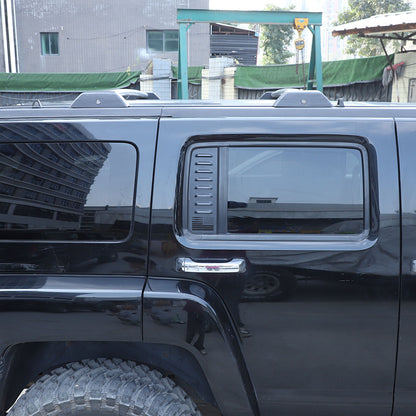 Alloy Rear Door Window Honeycomb Pillar Post Cover Trim For Hummer H3 2005-09 US 9