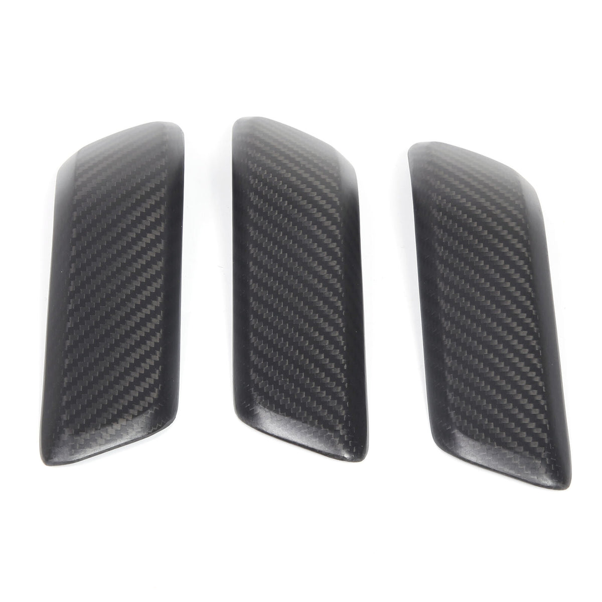 Matte Real Carbon Interior Door Handle Cover Trim For LR Defender 110 2020-23 22