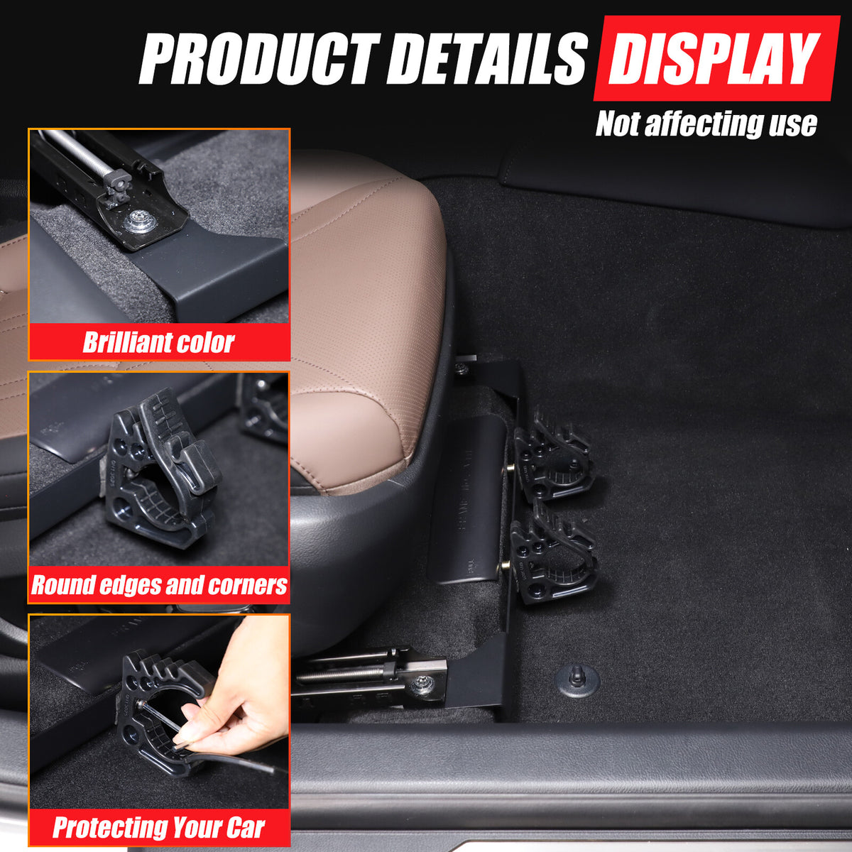 Passanger Under Seat Flashlight Holder Bracket Mount For Lexus ES300h ES350 18+ 15