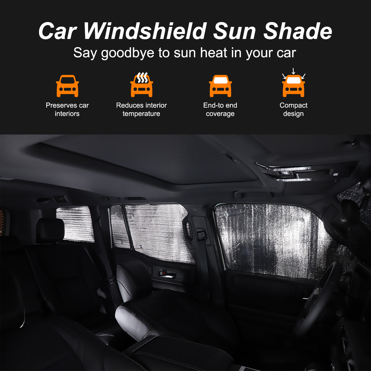 Car Full Window Sunshade Cover Shade Sun For Toyota Land Cruiser LC250 24+ US 4