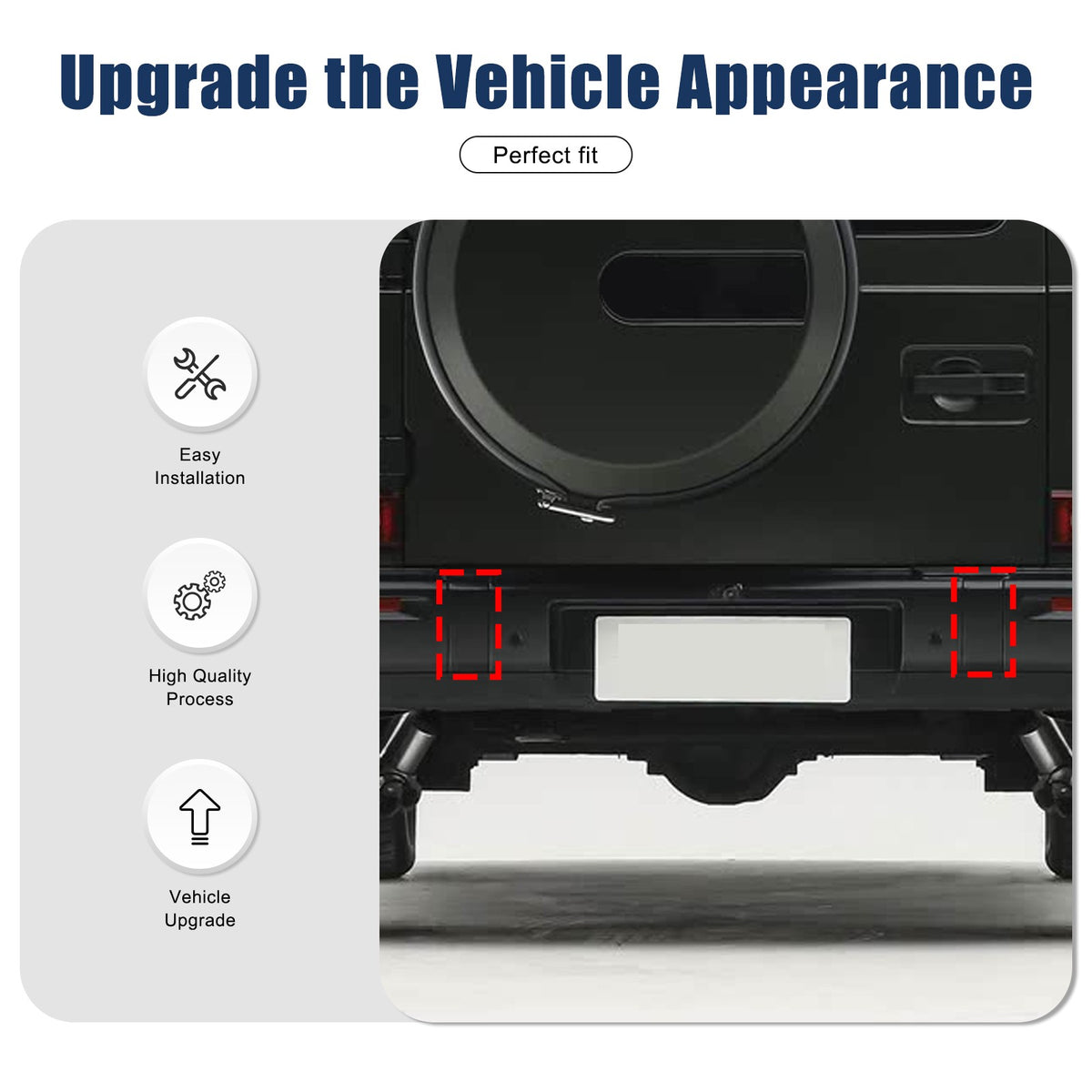 Real Carbon Fiber Rear Bumper Plate Cover For Benz G-Class G550 G63 W465 25+ US 12
