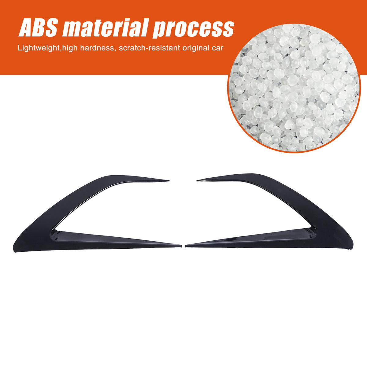 Gloss Black Front Side Vent Fin C Canards Splitter For Mazda MX-5 Miata 2016-23 17