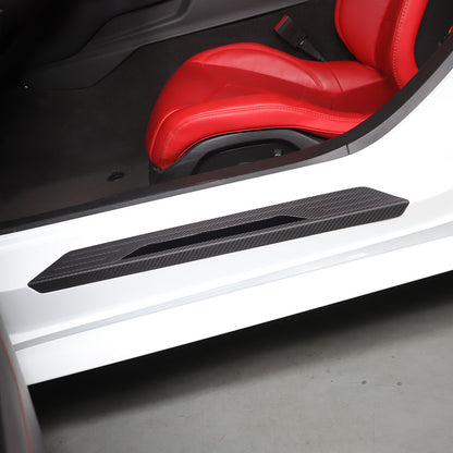 Matte Real Carbon Fiber Interior Exterior Trim Cover For Corvette C8 2020-25 17