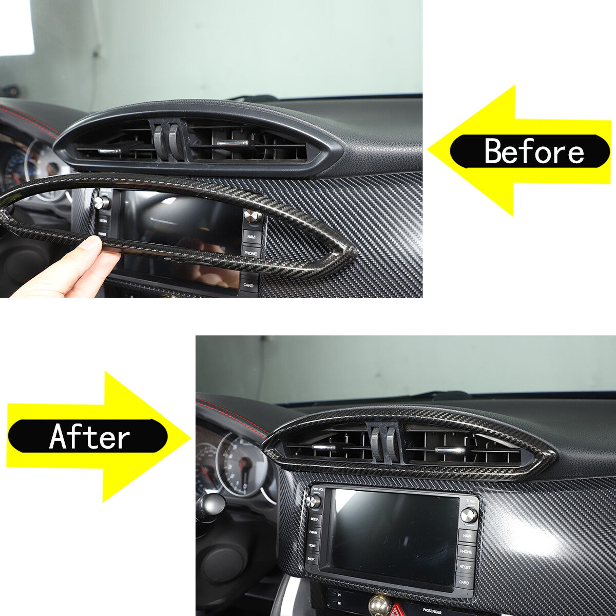 Real Carbon Fiber Interior Center Trim Set For Toyota 86 Subaru BRZ 2012-2020 39