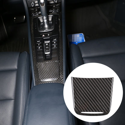 Real Carbon Fiber Center Console Gear Panel Trim Set for Porsche 718 911 12-18 3