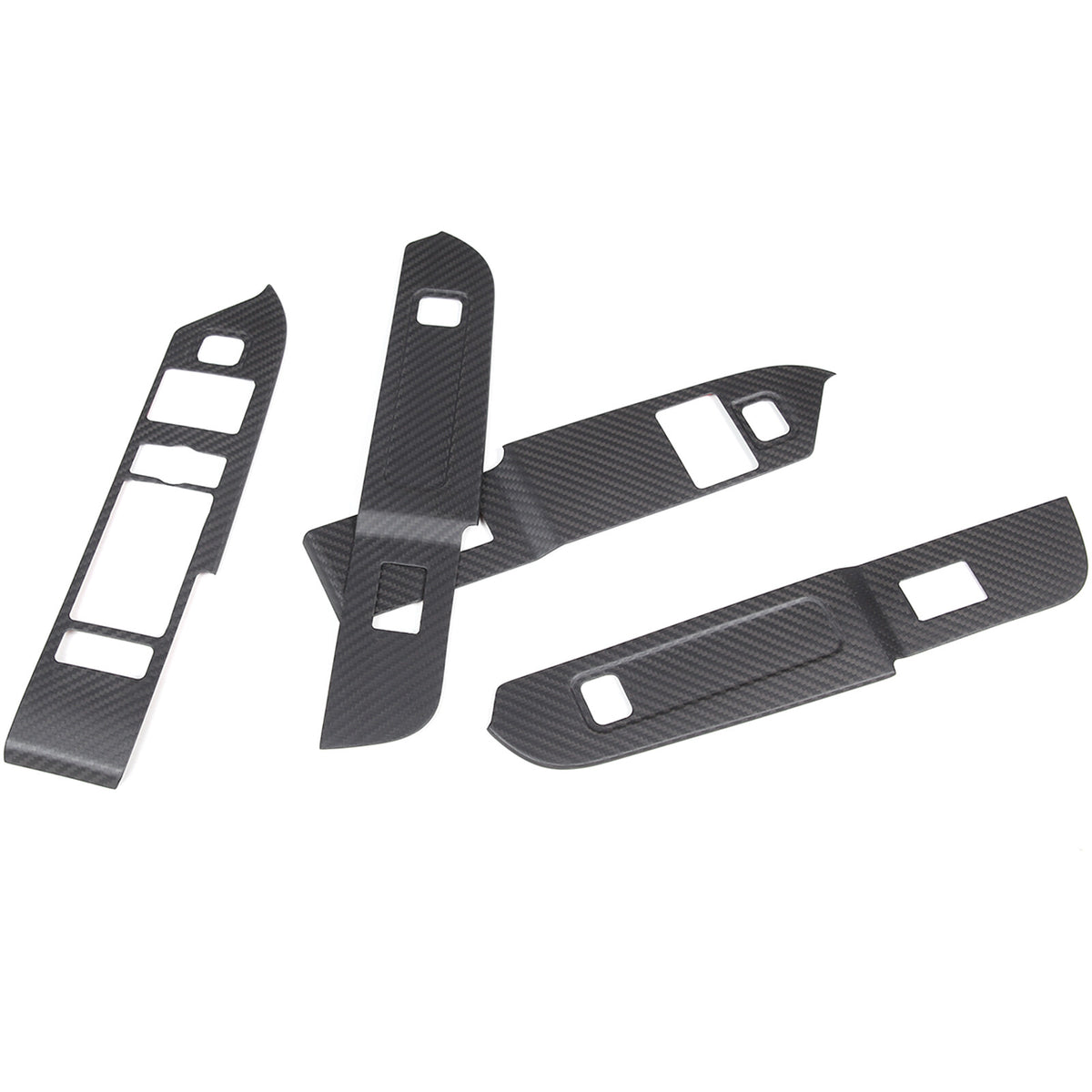 Red Carbon Fiber Window Lift Button Panel Cover Trim For LR Defender 110 20-24 11