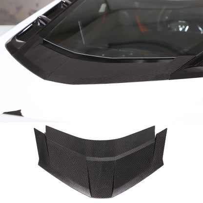 Real Carbon Fiber Rear Window Lower Trim Cover Set For 2020-26 C8 Corvette Coupe 25