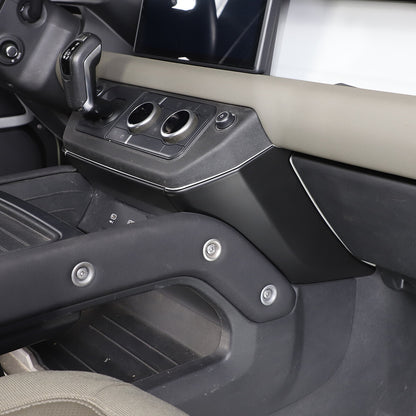 Matte Black ABS Center Console Knee Side Cover For Land Rover Defender 2022-23 5