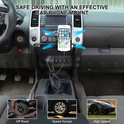 Wireless Center Molle Panel Digital Device Mount For Nissan Frontier D40 2009-17 13