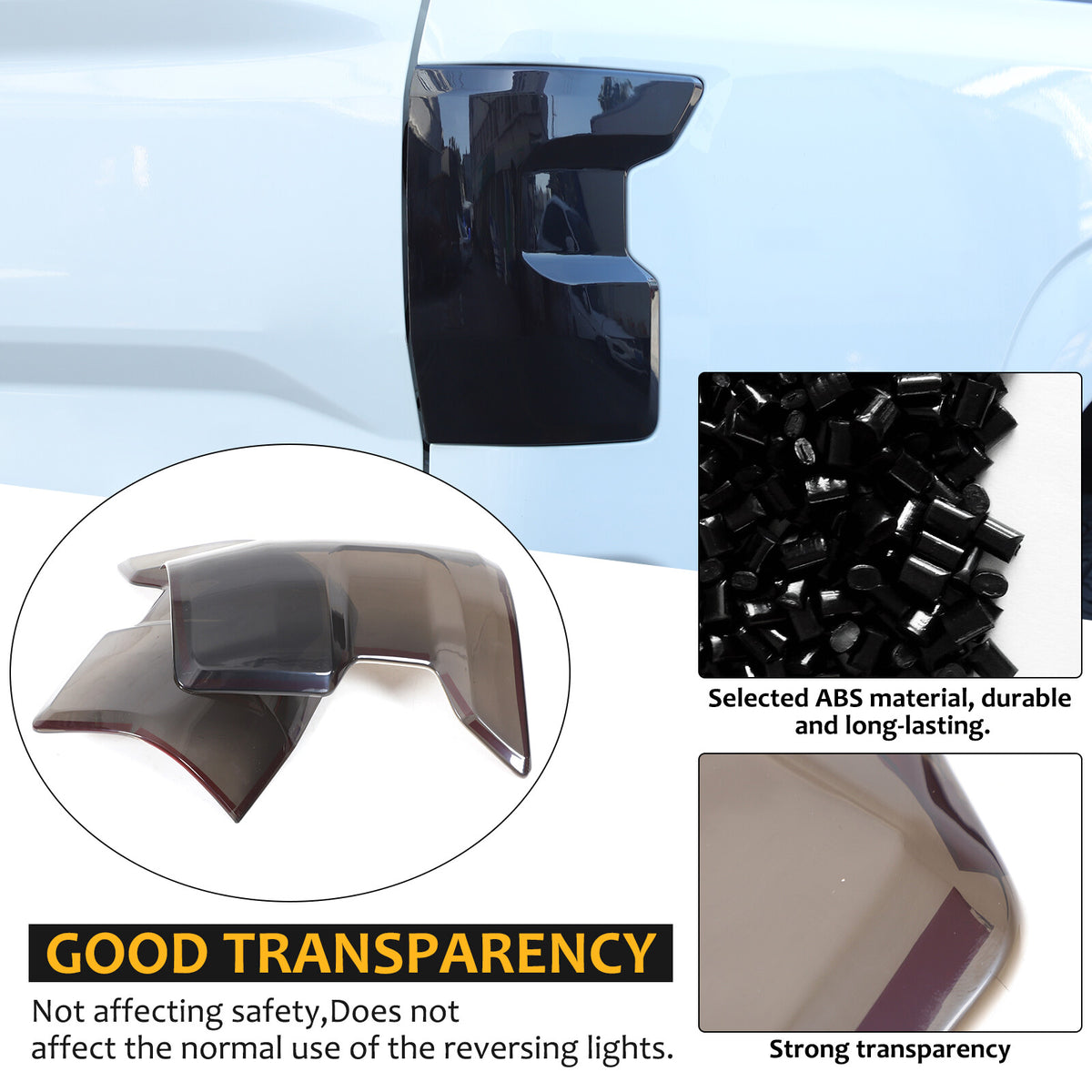 Smoked Blackout Tail Light Lamp Cover Bezel Overlay Trim For Nissan Frontier 22+ 10