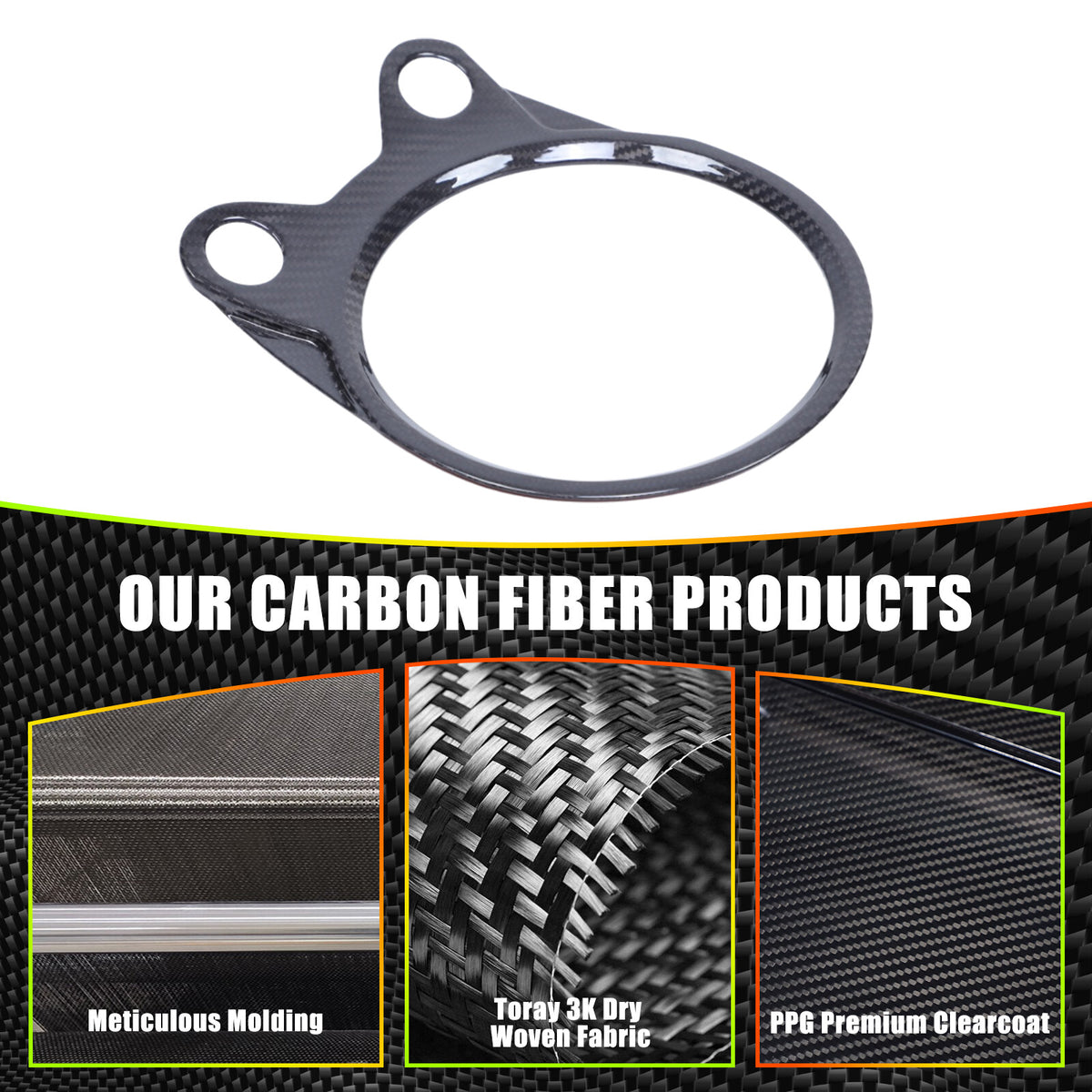 Real Carbon Fiber Center Gear Shift Panel Trim For Nissan 370Z Z34 09-20 US 7