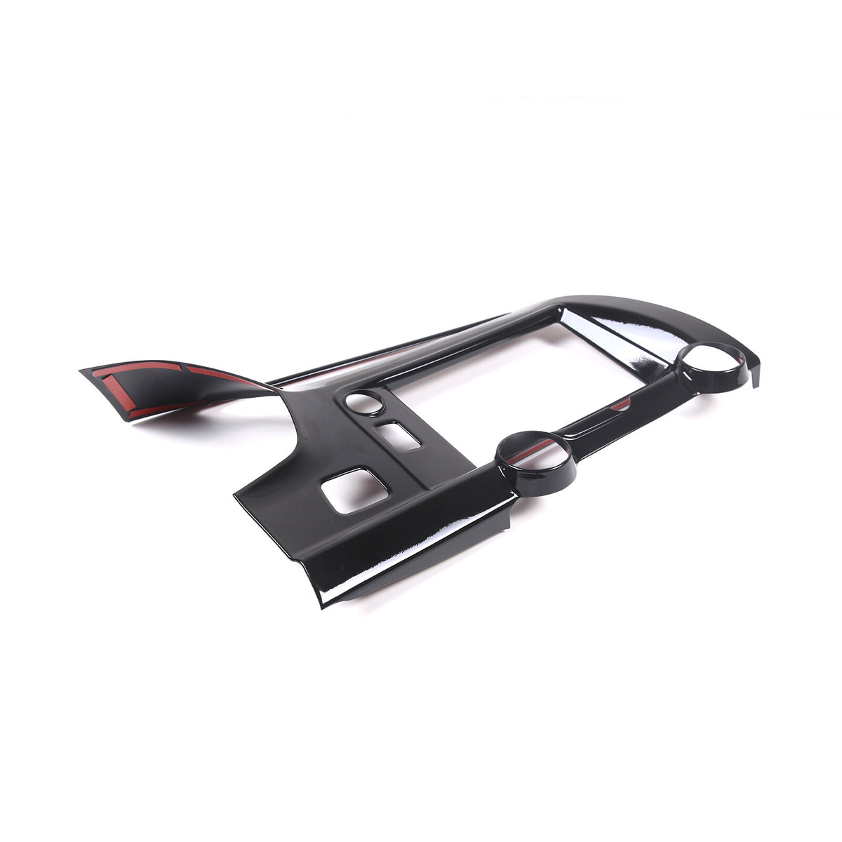 Glossy Black ABS Center Console air outlet frame Trim For Corvette C7 2014-19 5