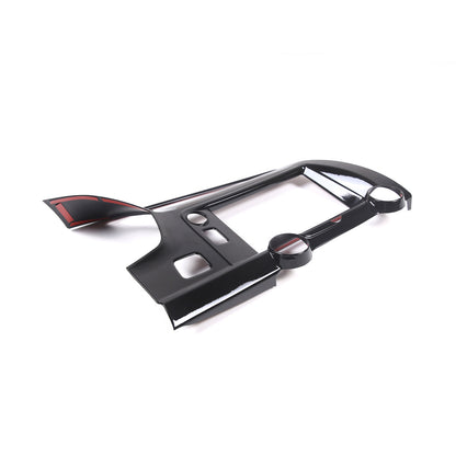 Glossy Black ABS Center Console air outlet frame Trim For Corvette C7 2014-19 5