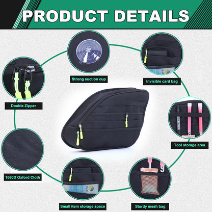 Rear Trunk Left Side Storage Bag Pocket Organizer For Mitsubishi Outlander 16-20 13