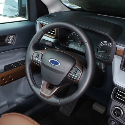 Oak Wood Grain Interior Decor Trim Cover Set Kit Fits Ford Maverick 2022-2024 60