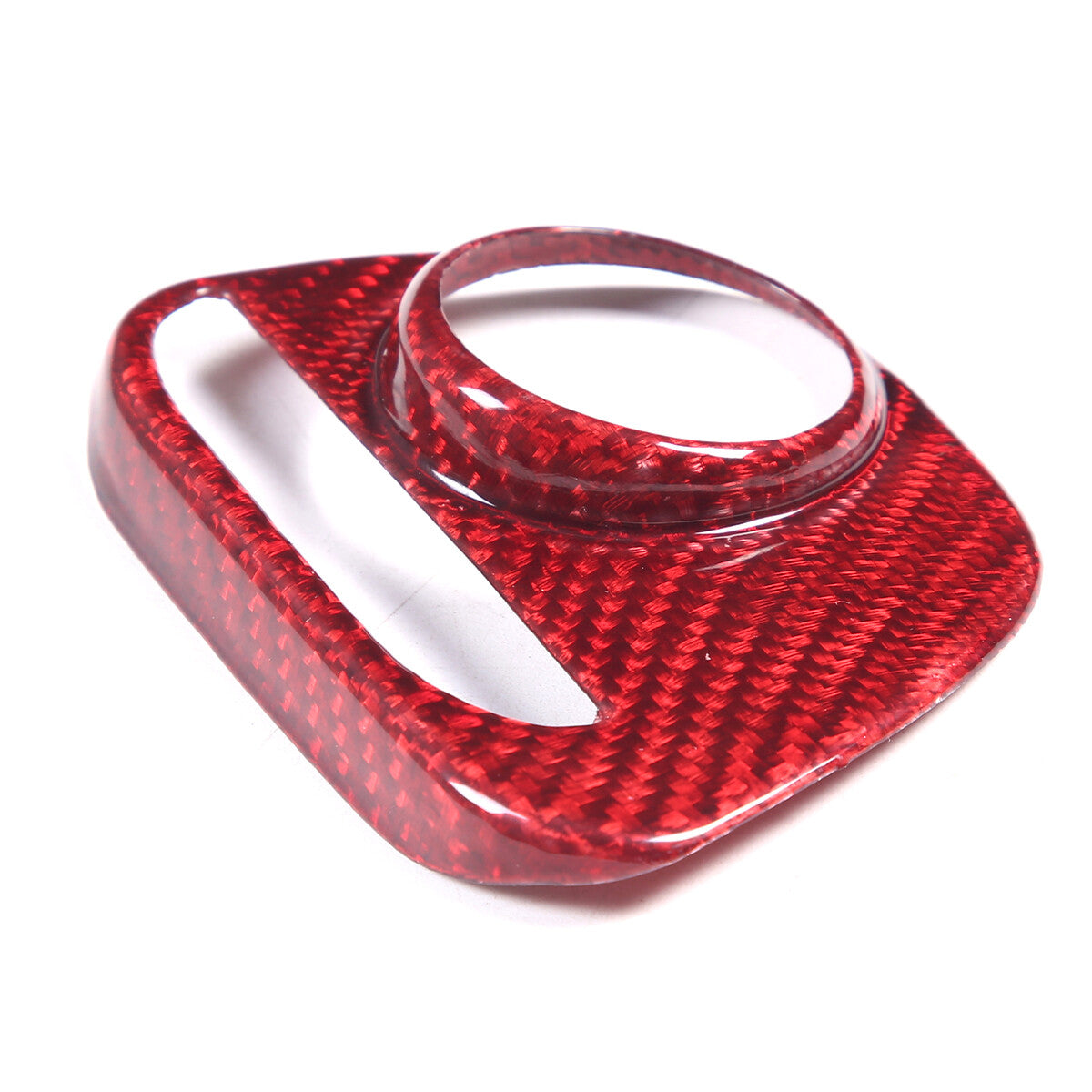 Red Real Carbon Fiber Center Interior Set Cover Trim Kit For Ferrari 458 2011-16 18