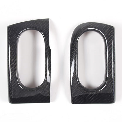 Real Dry Carbon fiber Side Air Outlet Vent Panel Trim For Corvette C6 2005-2013 8