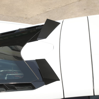 Matte Black Rear Windshield Spoiler Trim Strip For Corvette C8 Coupe 2020+ 1
