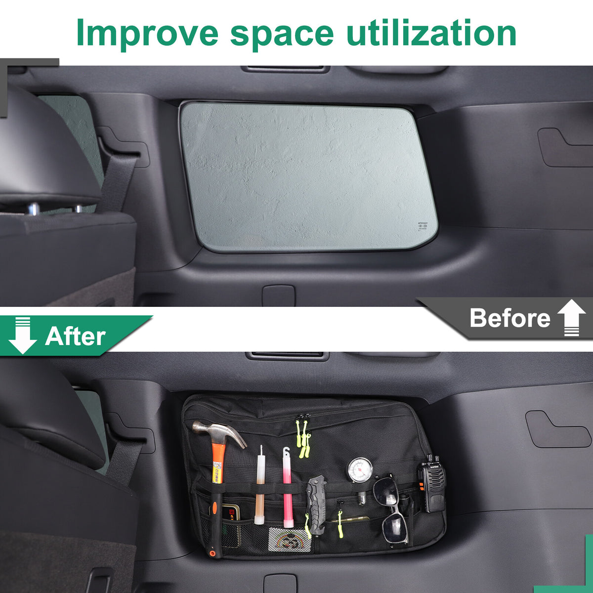 Rear Window Left Side Storage Bag Packet For Toyota Land Cruiser LC250 24+ 14