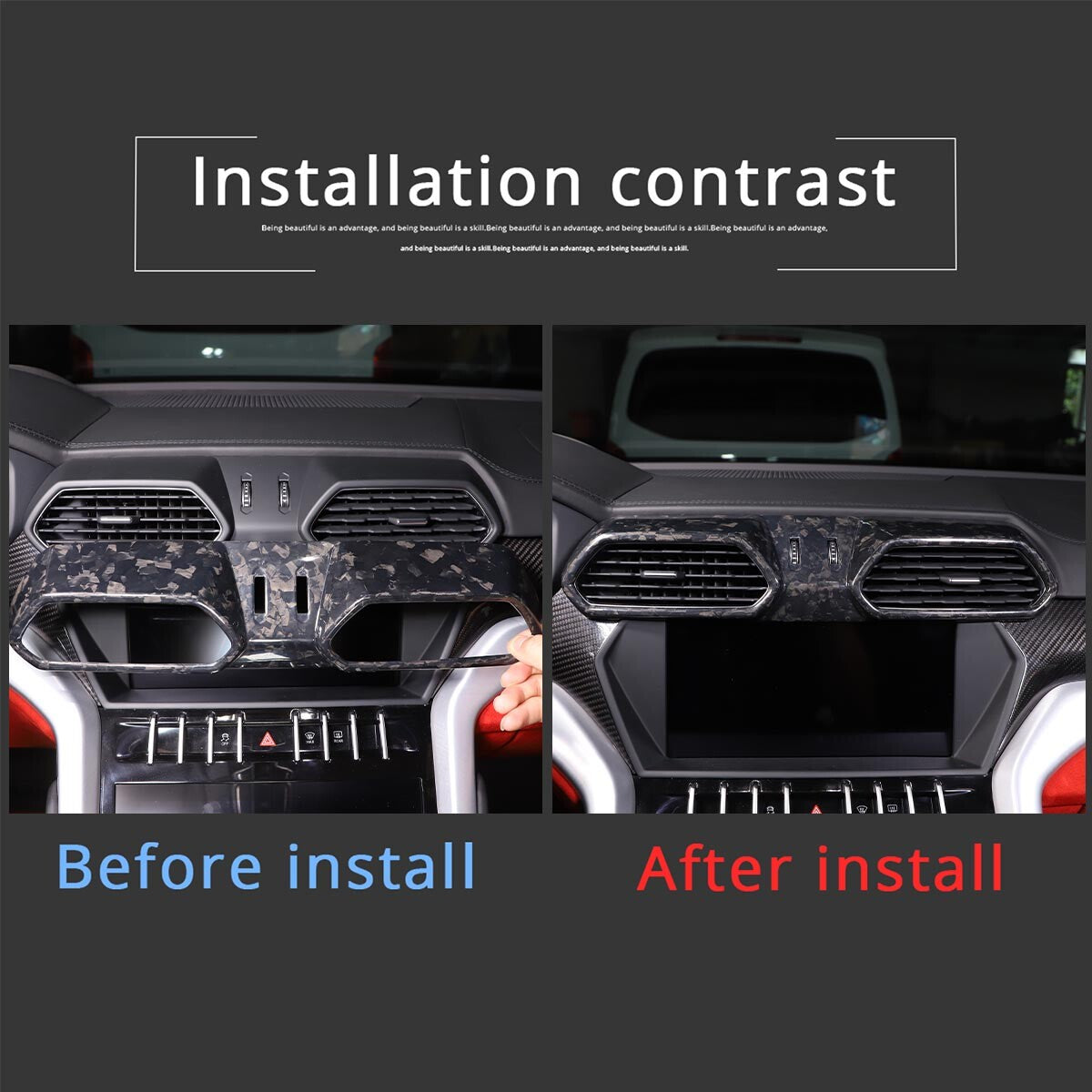 34 Styles Forged Real Carbon fiber Interior Trim Kit For Lamborghini URUS 18-23 - Variants 11-15 16