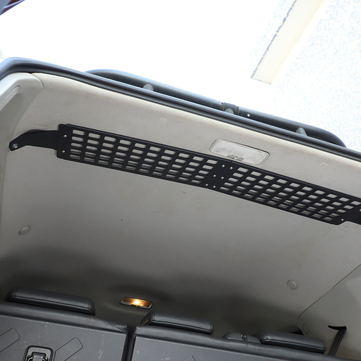 2PCS Black Steel Trunk Roof Hanging Bag Rack Trim For Toyota FJ Cruiser 2007-21 7