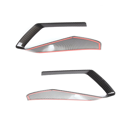 ABS Carbon Front Side Air Intake Vent Grille Cover Trim For Corvette C8 20+ 15
