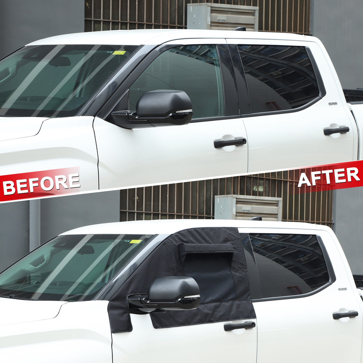 Front Window Sun Shade Sun Visor Protector Sunshade For Toyota Tundra 2022+ 3