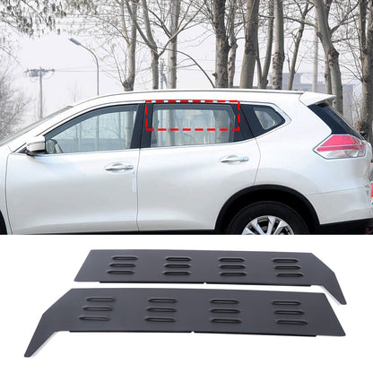 Aluminum Door Window Louver Air Vent Panel Trim Cover For Nissan X-Trail 2014+ 1