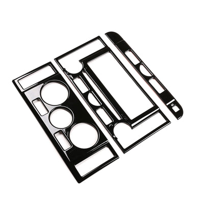 Black ABS Central Control Console Mode Trim For Land Rover Discovery3 04-09 9