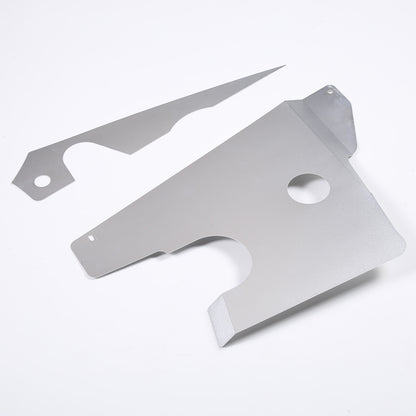 Silver Alloy Car Engine Side Panel Cover Accessories Kit For Corvette C7 2014-19 9